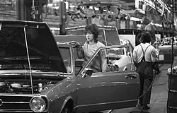Die Montage des Audi 80 erfolgte auch im Volkswagenwerk Wolfsburg