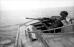 Flak C/30 auf einem Schnellboot