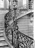 Treppenhaus, Bronzegeländer von Johann Peter Benkert