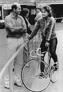 Christa Luding mit ihrem Ehemann und Trainer Ernst Luding