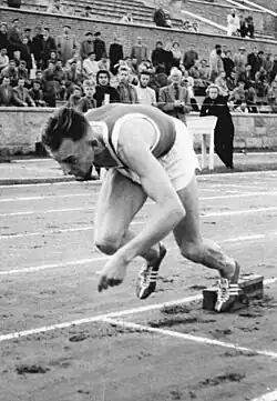 Horst Mann gab sein Rennen im achten Vorlauf&nbsp;auf