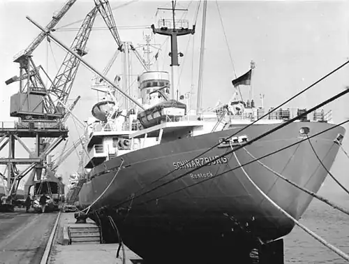 Schwarzburg in Rostock (Heckansicht)