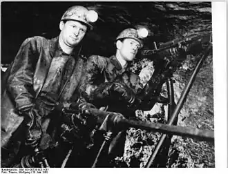 Streckenvortrieb im Erzbergbau, 1968