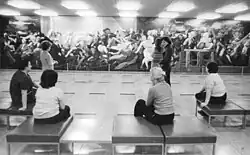 Uni-Foyer, 13&nbsp;m breites Wandbild von Werner Tübke :Arbeiterklasse und Intelligenz