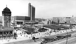 Zentrum Karl-Marx-Stadt mit Neubaustrecke (1977)
