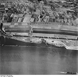 Luftbild von 1953, noch ohne Baumbestand