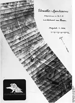 Bildplan von Edewalle-Handzaeme, von Oskar Messter auf der Basis von Fotografien vom 26. Mai 1915 erstellt