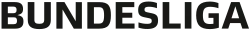Abgebildet ist das Logo der deutschen Fußball-Bundesliga. Es besteht aus der Schrift "Bundesliga". Die Schriftfarbe ist schwarz.