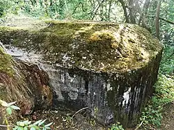 Intakte Wand am Bunker 123