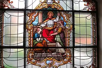 Buntglasfenster Maria und Martha