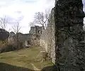 Der Westteil der Burgruine
