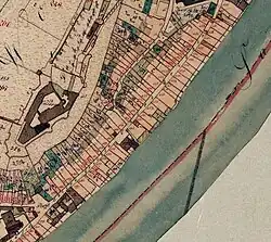 Historische Flurkarte aus dem 19. Jahrhundert