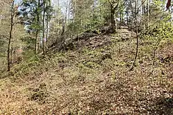 Bild 6: Die Südwestseite des Kernburgbereiches