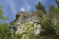 Bild 3: Südliche Spitze des Felsspornes