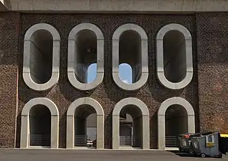 Seitenansicht der Mittelsektion