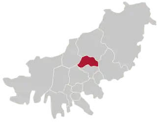 Lage von Dongnae-gu in Busan