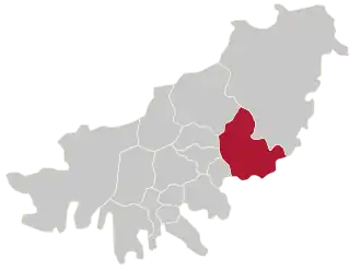 Lage von Haeundae-gu in Busan