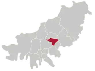 Lage von Yeonje-gu in Busan
