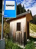 Bushaltestelle in Weißenbach-Sarntal, Südtirol