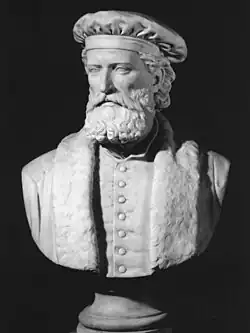 Büste von Marco Polo, geschaffen von Augusto Gamba (1862–1863)