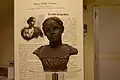 Bronzebüste von Maria Dalle Donne des Bildhauers Carlo Anleri im Eingangsbereich des Rathauses von Loiano Inschriftentafel mit der Geschichte von Maria Dalle Donne