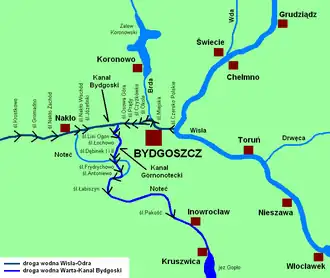 Karte zur Lage des Kanals