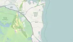 rechts das Meer, links das Donaudelta mit dem Bystre-Kanal