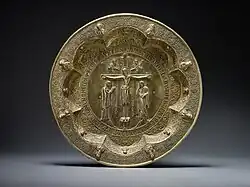 Byzantinische Weihebrotschale, Silber, vergoldet, Konstantinopel Ende 12. Jahrhundert. Kulturstiftung Sachsen-Anhalt, Domschatz Halberstadt