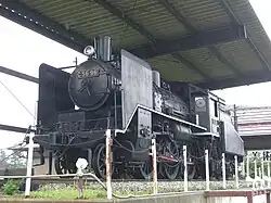 Ausgestellte C56-Dampflokomotive