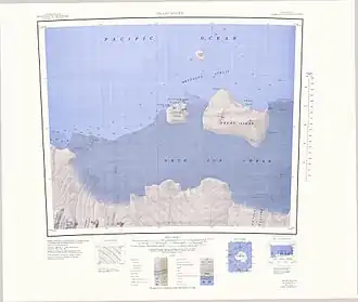 Topografische Karte (1:250.000) mit der Reynolds Strait