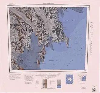 Mount Nansen im Westen des Kartenblatts