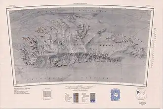 Karte der Shackleton Range von 1983