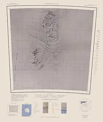 Support-Force-Gletscher und Argentina Range