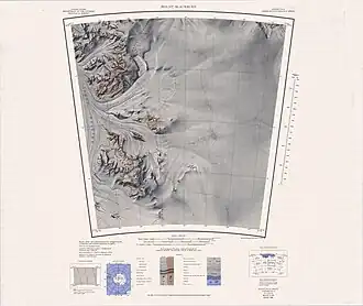 Mount Riley im nordwestlichen Bereich des topographischen Kartenblatts