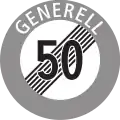 Ende Höchst­ge­schwin­dig­keit 50 generell (CH)