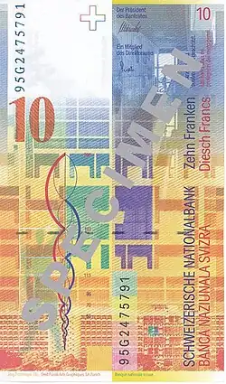 10-Franken-Note, achte Serie