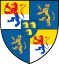 Gräfliches Wappen von Axel Stensson Leijonhufvud (1554–1619)