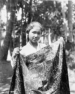 Sarongverkäufer aus Garoet