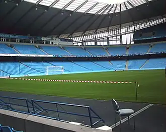 Blick auf den North Stand (Nordtribüne)