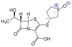Das ebenfalls antibakteriell wirksame Diastereoisomer CP-81054