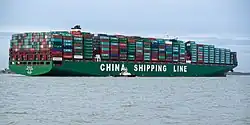 Das chinesische Schiff CSCL Indian Ocean Länge 399,67&nbsp;m, Breite 58,6&nbsp;m, lief am Mittwochabend dem 3. Februar 2016 in der Elbe bei Stade auf Grund. Selbst zahlreiche Schlepper konnten den Frachter zunächst nicht freiziehen, wie die Polizei mitteilte.[80]