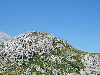 Gipfelkuppe der Cabaza la Mesa vom östlichen Nebengipfel Cabecina Quemada