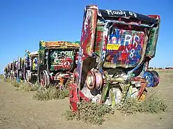Cadillac Ranch nahe Amarillo