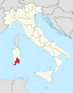 Lage innerhalb Italiens