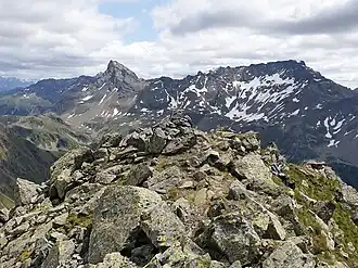 Steinmann auf dem Corn da Mürasciola