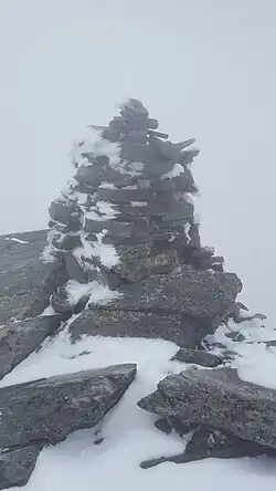 Steinmann auf dem Surettahorn