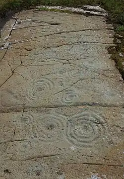 Westliche und östliche Felsritzung