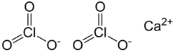 Strukturformel von Calciumchlorat