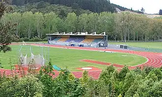 Ansicht mit Blick auf die Tribüne