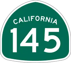 Straßenschild der California State Route 145